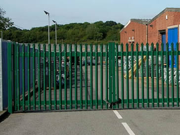Palisade Gate and Fencing around a chemical factory